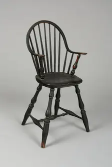 Windsor High Chair, 1790/1800. Creator: Unknown