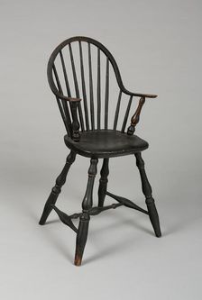 Windsor High Chair, 1790/1800. Creator: Unknown