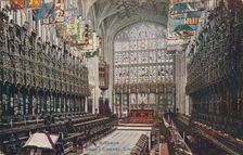Windsor, St. George's Chapel, Choir c1916