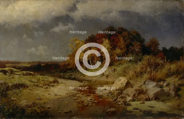 Windy Autumn Day, 1903. Artist: Kiselev, Alexander Alexeyevich (1855-after 1918)