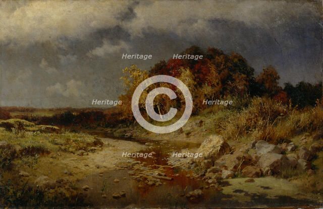 Windy Autumn Day, 1903. Artist: Kiselev, Alexander Alexeyevich (1855-after 1918)