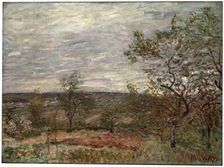 Windy Day at Veneux 1882. Artist: Alfred Sisley