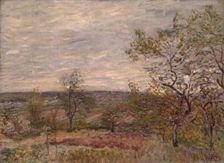 Windy Day at Veneux, 1882. Creator: Alfred Sisley