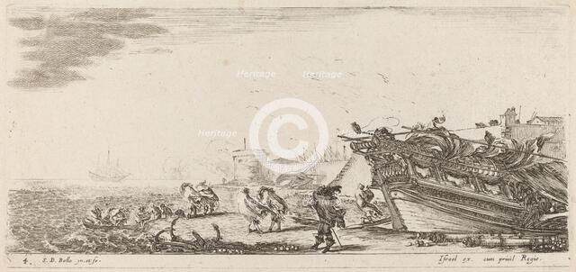 Windy Harbor, 1644. Creator: Stefano della Bella.