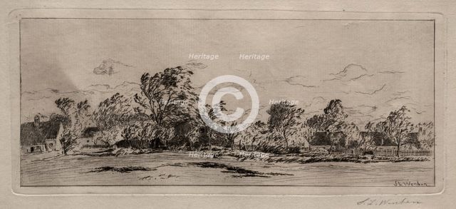 Windy Morning - Schleissheim. Creator: Sion Longley Wenban (American, 1848-1897).
