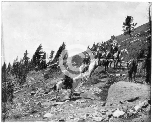 Windy Point, Pike's Peak, Colorado, late 19th century.Artist: John L Stoddard