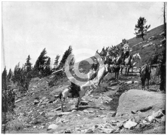 Windy Point, Pike's Peak, Colorado, late 19th century.Artist: John L Stoddard