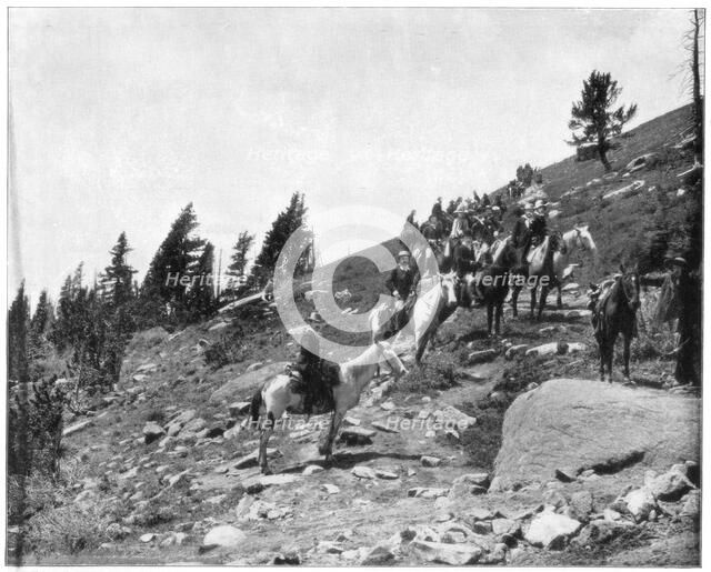 Windy Point, Pike's Peak, Colorado, late 19th century.Artist: John L Stoddard