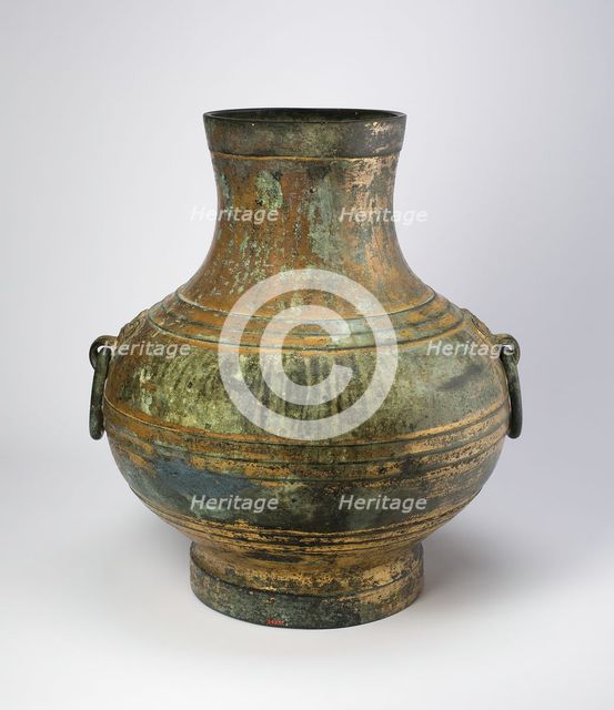 Wine Vessel (hu or zhong), Western Han dynasty (206 B.C.-A.D. 9), 2nd/1st century B.C. Creator: Unknown.