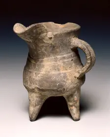 Wine Warmer (Jue), c. 1300-1023 BC. Creator: Unknown