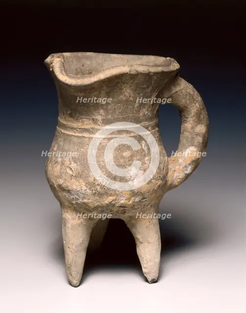 Wine Warmer (Jue), c. 1300-1023 BC. Creator: Unknown.