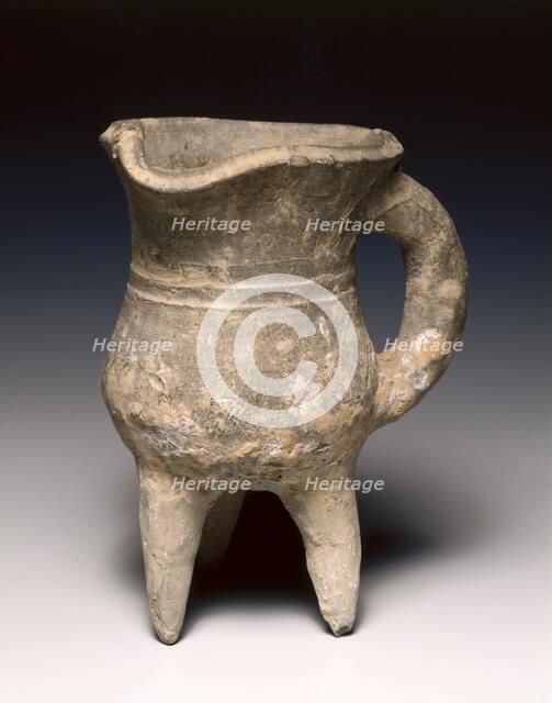 Wine Warmer (Jue), c. 1300-1023 BC. Creator: Unknown.