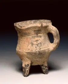 Wine Warmer (Jue), c. 1300-1023 BC. Creator: Unknown