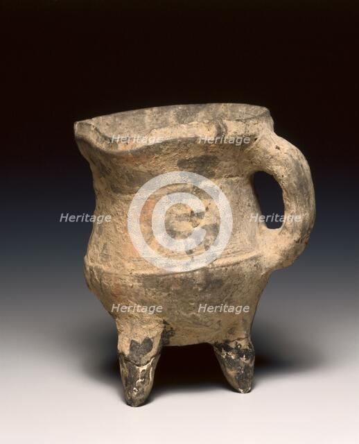 Wine Warmer (Jue), c. 1300-1023 BC. Creator: Unknown.
