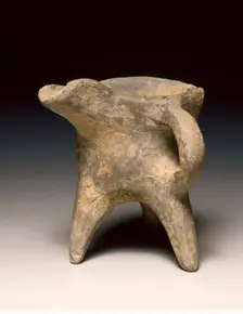 Wine Warmer (Jue), c. 1300-1023 BC. Creator: Unknown