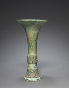 Wine Beaker (Gu), c. 1200 BC. Creator: Unknown
