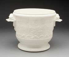 Wine Bottle Cooler, Saint-Cloud, 1720/40. Creator: Saint-Cloud Porcelain Manufactory