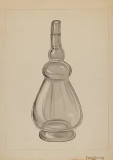 Wine Bottle, c. 1937. Creator: Frank Nelson