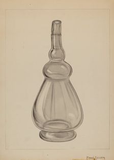 Wine Bottle, c. 1937. Creator: Frank Nelson