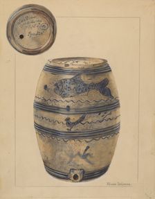 Wine Cask, c. 1936. Creator: Yolande Delasser