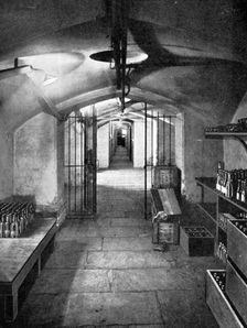 Wine cellars of the House of Commons, Westminster, c1905