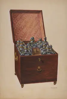 Wine Chest, c. 1937. Creator: Charles Bowman