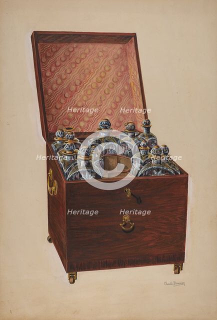 Wine Chest, c. 1937. Creator: Charles Bowman.