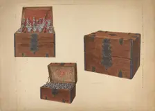 Wine Chest, c. 1940. Creator: Leonard Battee
