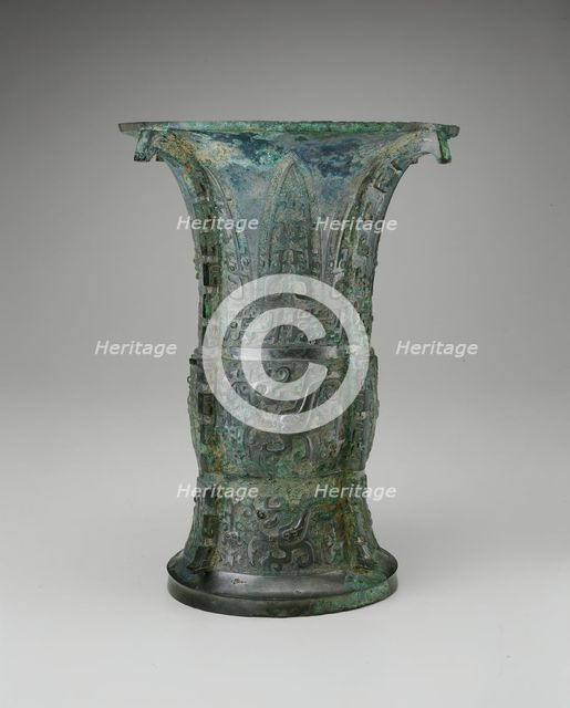 Wine Container, Western Zhou dynasty ( 1046771 BC ), late 11th/early 10th century BC. Creator: Unknown.
