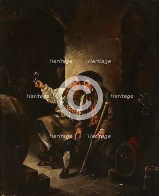 Wine Drinkers, 19th century. Creator: Unknown.