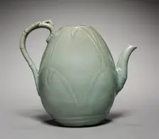 Wine Ewer with Incised Bamboo Shoot Design, 1100s. Creator: Unknown