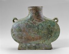 Wine Flask (Bian Hu), Han dynasty (206 B.C.-A.D. 220), 1st century B.C./A.D. Creator: Unknown
