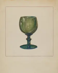 Wine Glass, 1935/1942. Creator: Agnes Karlin