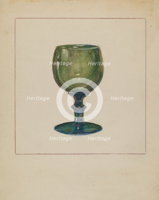 Wine Glass, 1935/1942. Creator: Agnes Karlin.