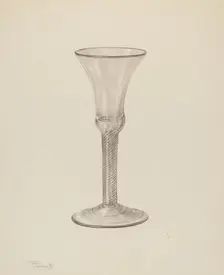 Wine Glass, 1935/1942. Creator: Palmyra Pimentel