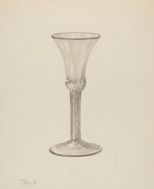 Wine Glass, 1935/1942. Creator: Palmyra Pimentel
