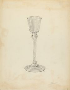 Wine Glass, 1935/1942. Creator: Palmyra Pimentel