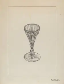 Wine Glass, 1935/1942. Creator: Raymond Manupelli