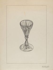 Wine Glass, 1935/1942. Creator: Raymond Manupelli