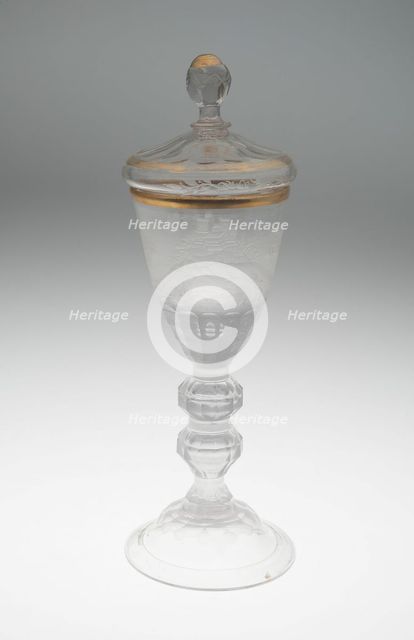 Wine Glass and Cover, Lauenstein, c. 1756. Creator: Unknown.