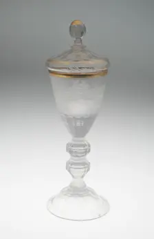 Wine Glass and Cover, Lauenstein, c. 1756. Creator: Unknown