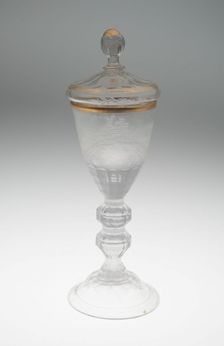 Wine Glass and Cover, Lauenstein, c. 1756. Creator: Unknown