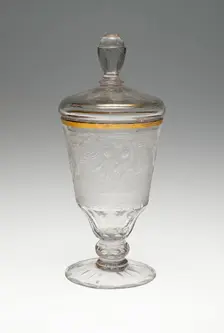 Wine Glass and Cover, Schleswig, c. 1740. Creator: Unknown