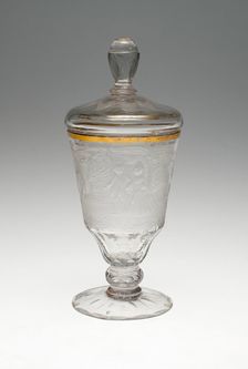 Wine Glass and Cover, Schleswig, c. 1740. Creator: Unknown