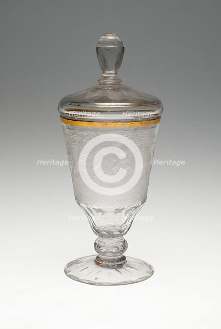 Wine Glass and Cover, Schleswig, c. 1740. Creator: Unknown.