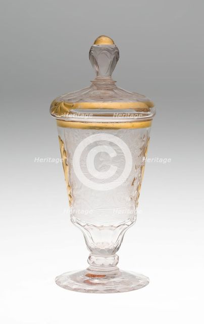 Wine Glass and Cover, Schleswig, c. 1740. Creator: Unknown.