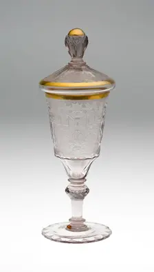 Wine Glass and Cover, Schleswig, c. 1740. Creator: Unknown