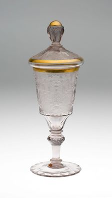 Wine Glass and Cover, Schleswig, c. 1740. Creator: Unknown