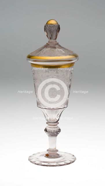 Wine Glass and Cover, Schleswig, c. 1740. Creator: Unknown.