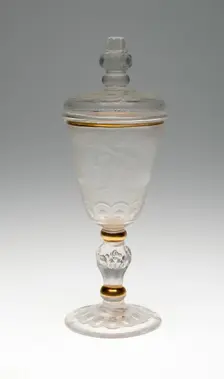 WIne Glass and Cover, Potsdam, c. 1740. Creator: Unknown